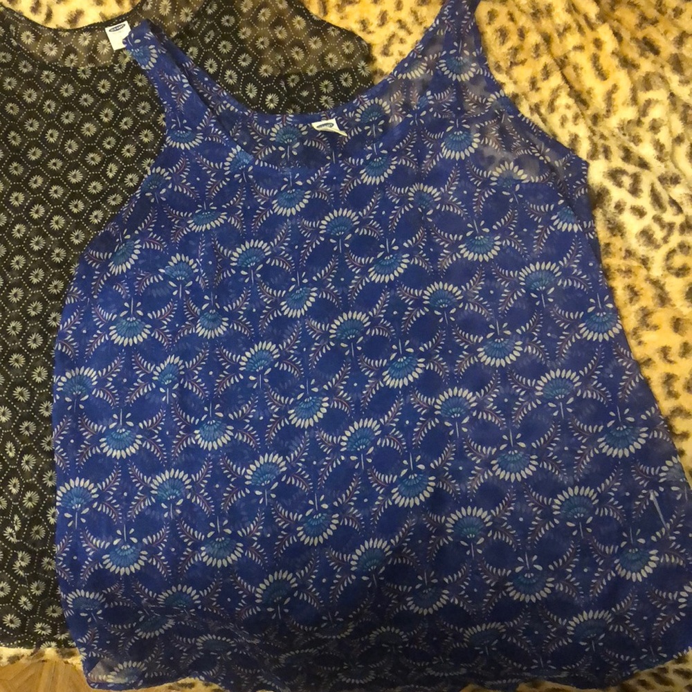 2 for 1 Old Navy Sheer sleeveless tops